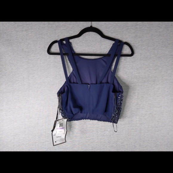 3x 👯‍♀️Host Pick⚡️B. Darlin Sequined Crop Top Dress - Picture 5 of 14